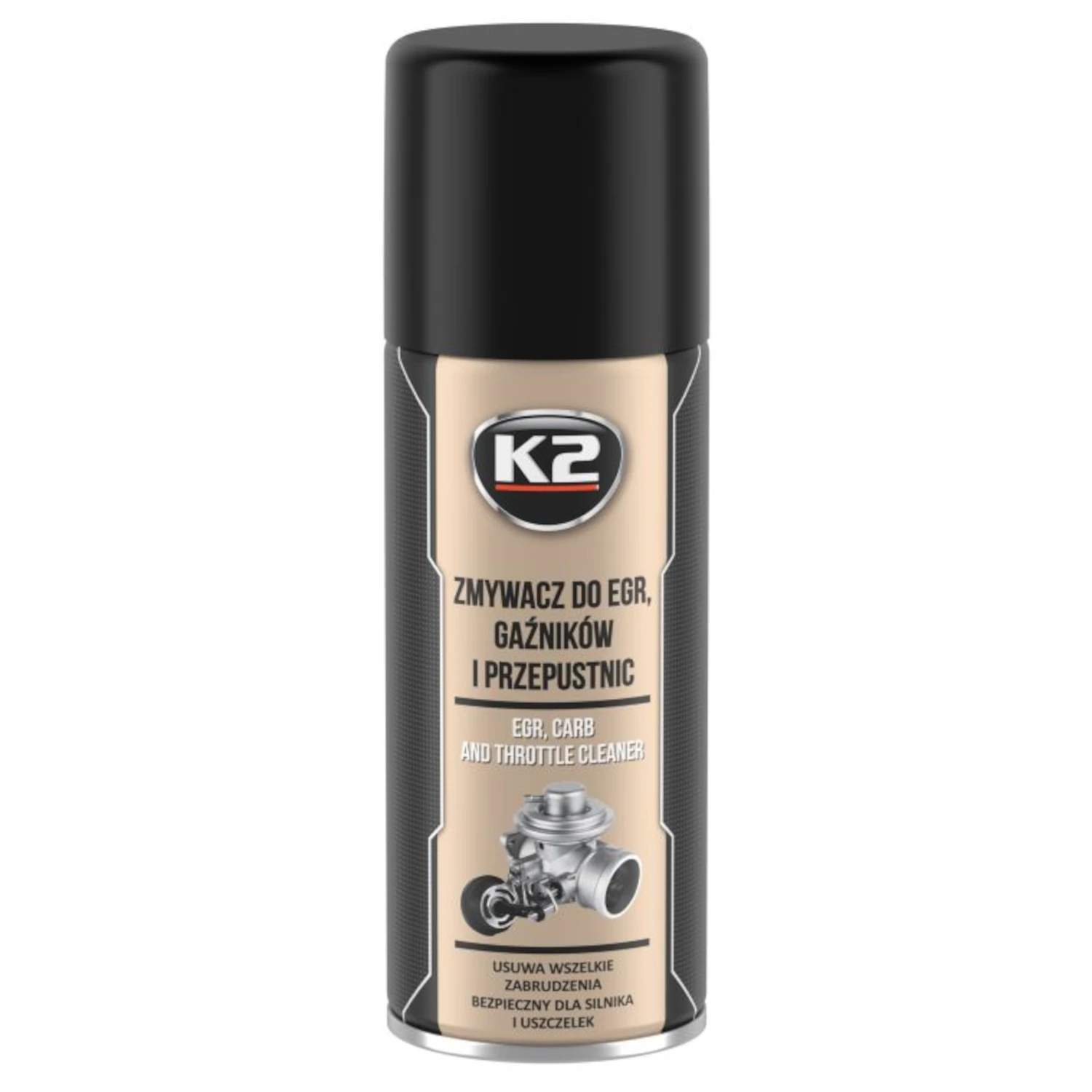 Sprayburk K2 Förgasar- och EGR-rengörare 400ml med korrosionsskydd för bensinmotorer