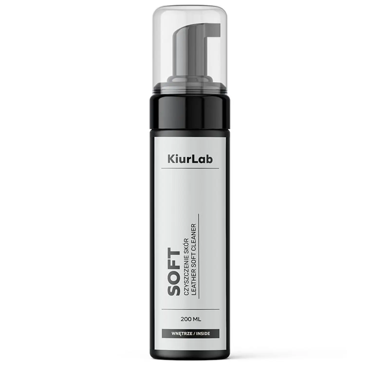KiurLab Leather Cleaning Foam 200ml foam bottle for gentle cleaning of genuine and synthetic leather