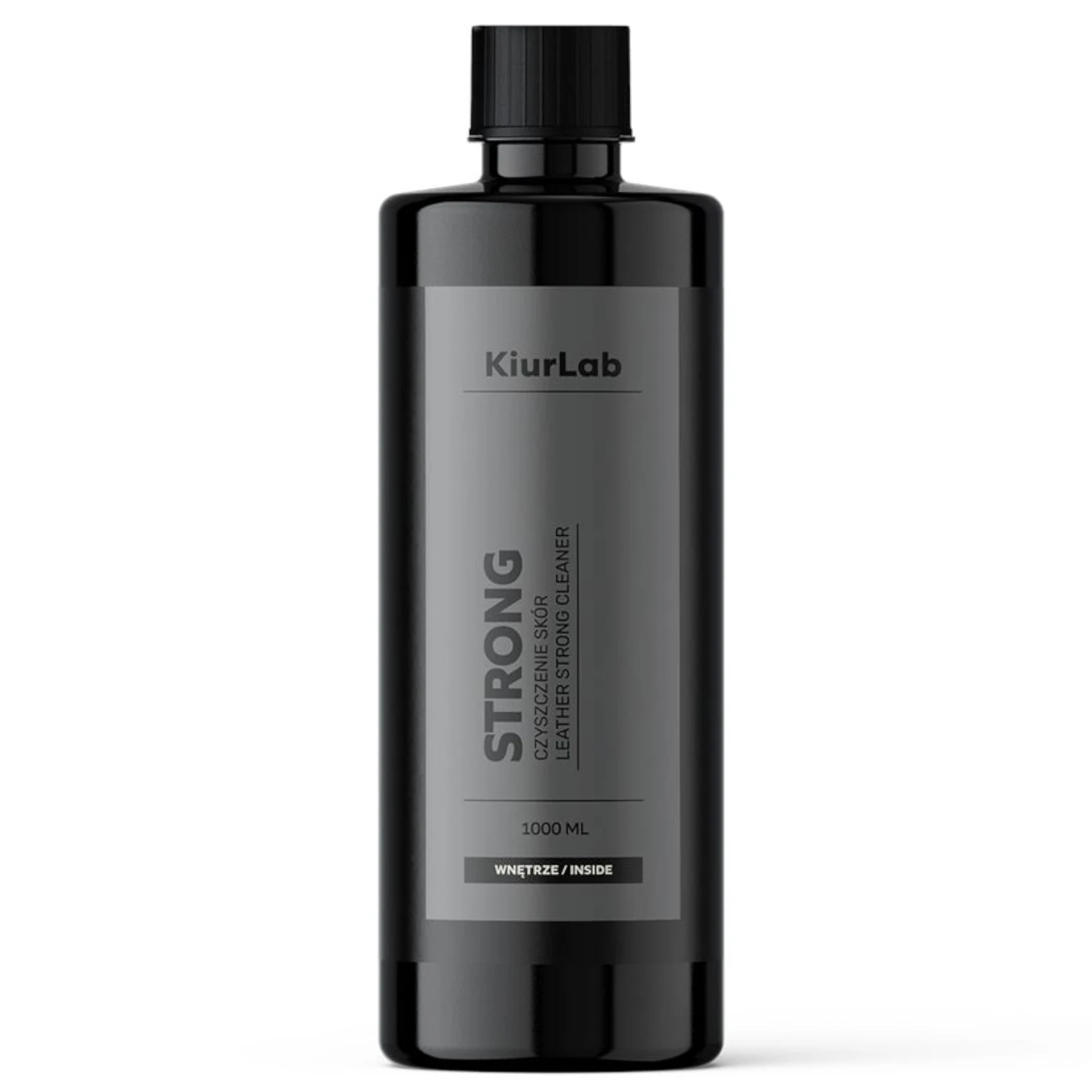 Flaska KiurLab Strong Cleaner 1L för rengöring av läder och ekoläder i bilklädsel och möbler