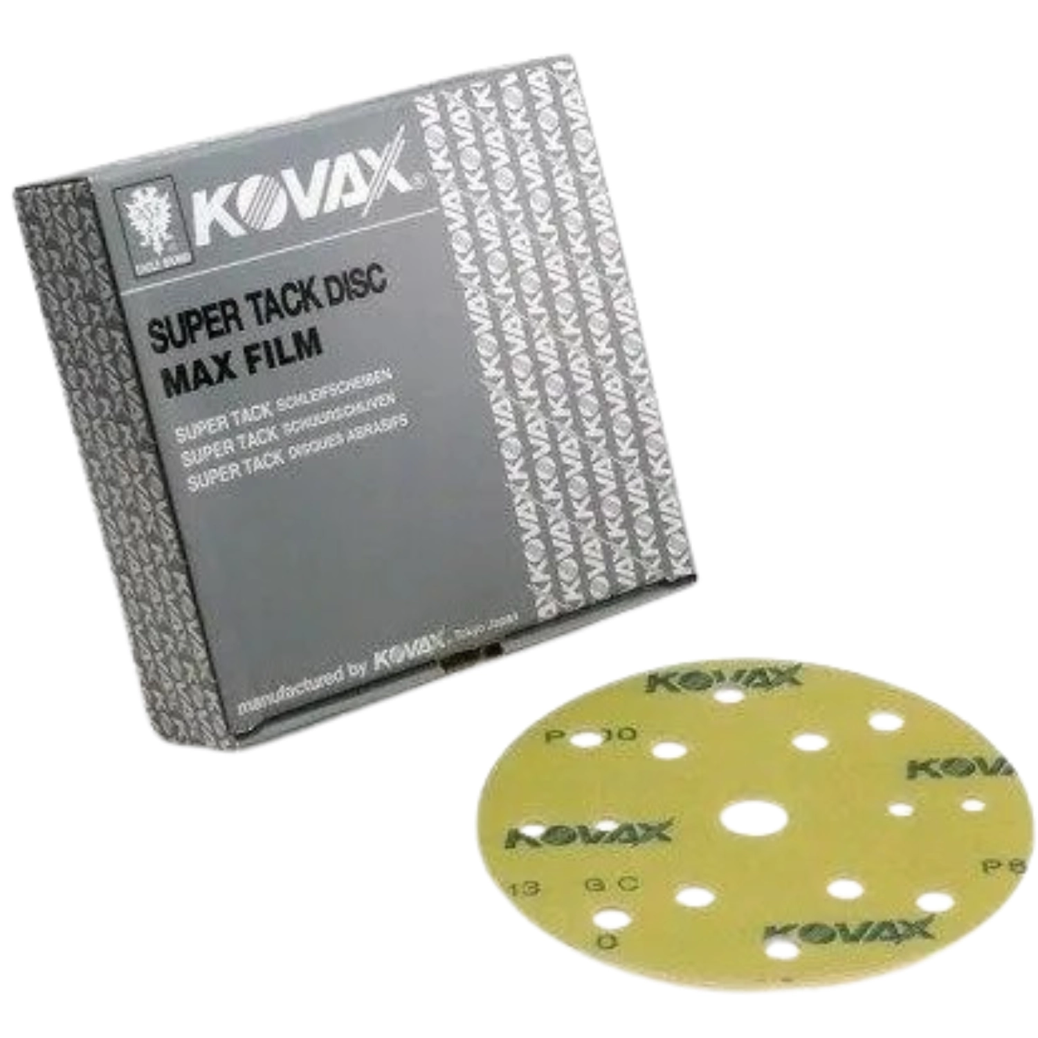 Kovax sanding disc 152mm with 15 holes and 240 grit for sanding primer and bare metal