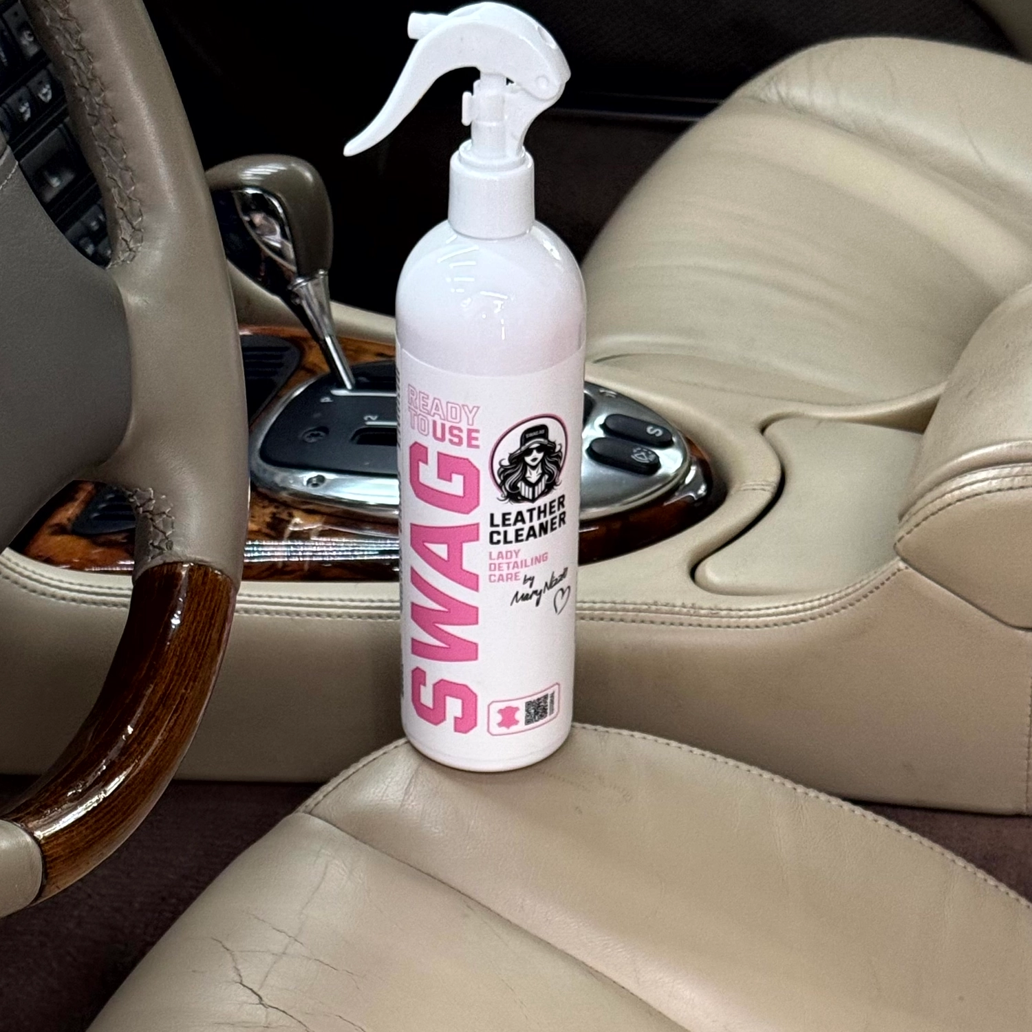 SWAG Detailing Cosmetics Leather Cleaner RTU 500ml Lady Scents for gentle vehicle leather cleaning