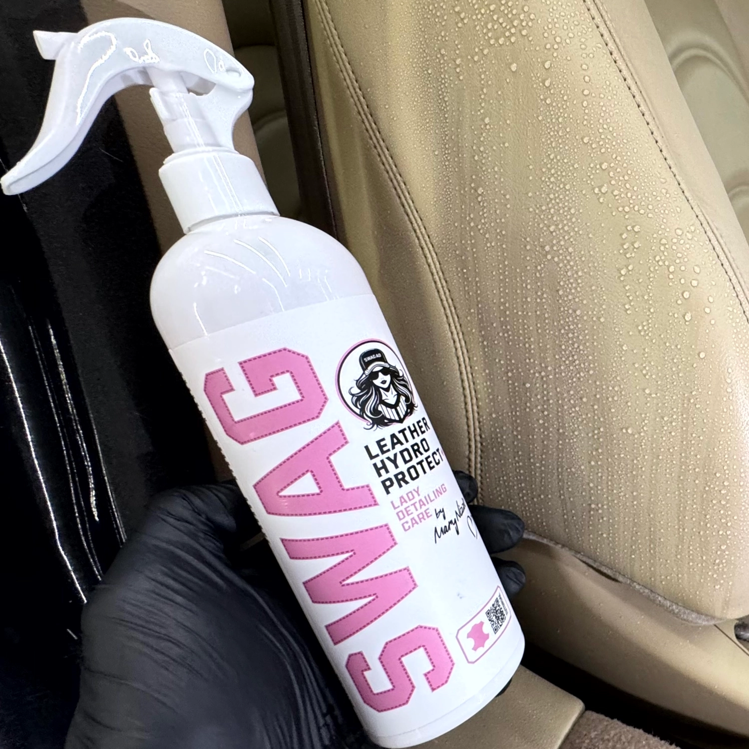 SWAG Leather Hydro Protect 500ml fast-absorbing leather treatment for car interior