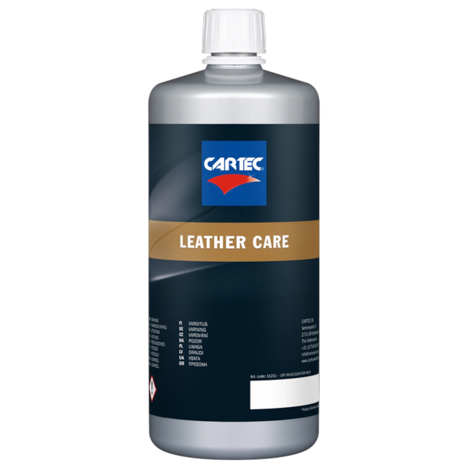 Leather care 1L bottle with matt, silicone-free finish for car interior leather upholstery, Cartec