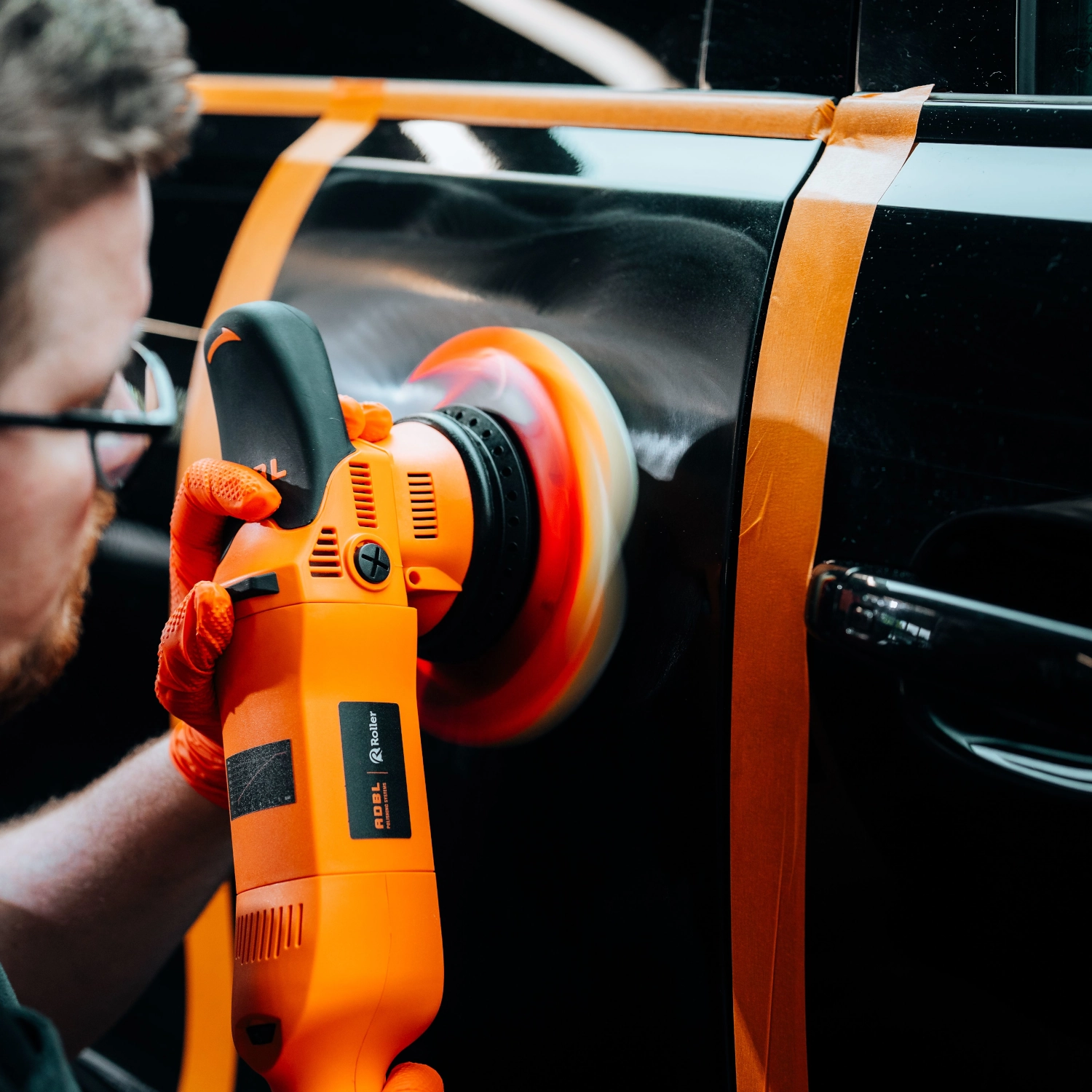 ADBL Roller D21 V2 DA Polisher with 21mm throw, soft start and adjustable backing plates