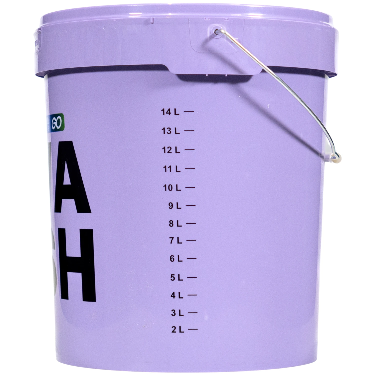 Lila Monster Shine New Detaljvårdshink 16L med Double Lock-lock och metallhandtag för tvåhinkstvätt
