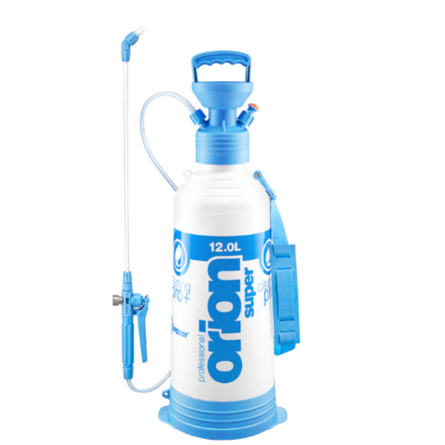 12L pressure sprayer with fibreglass lance, compressor connection and safety valve, Kwazar Orion Pro+ for car care