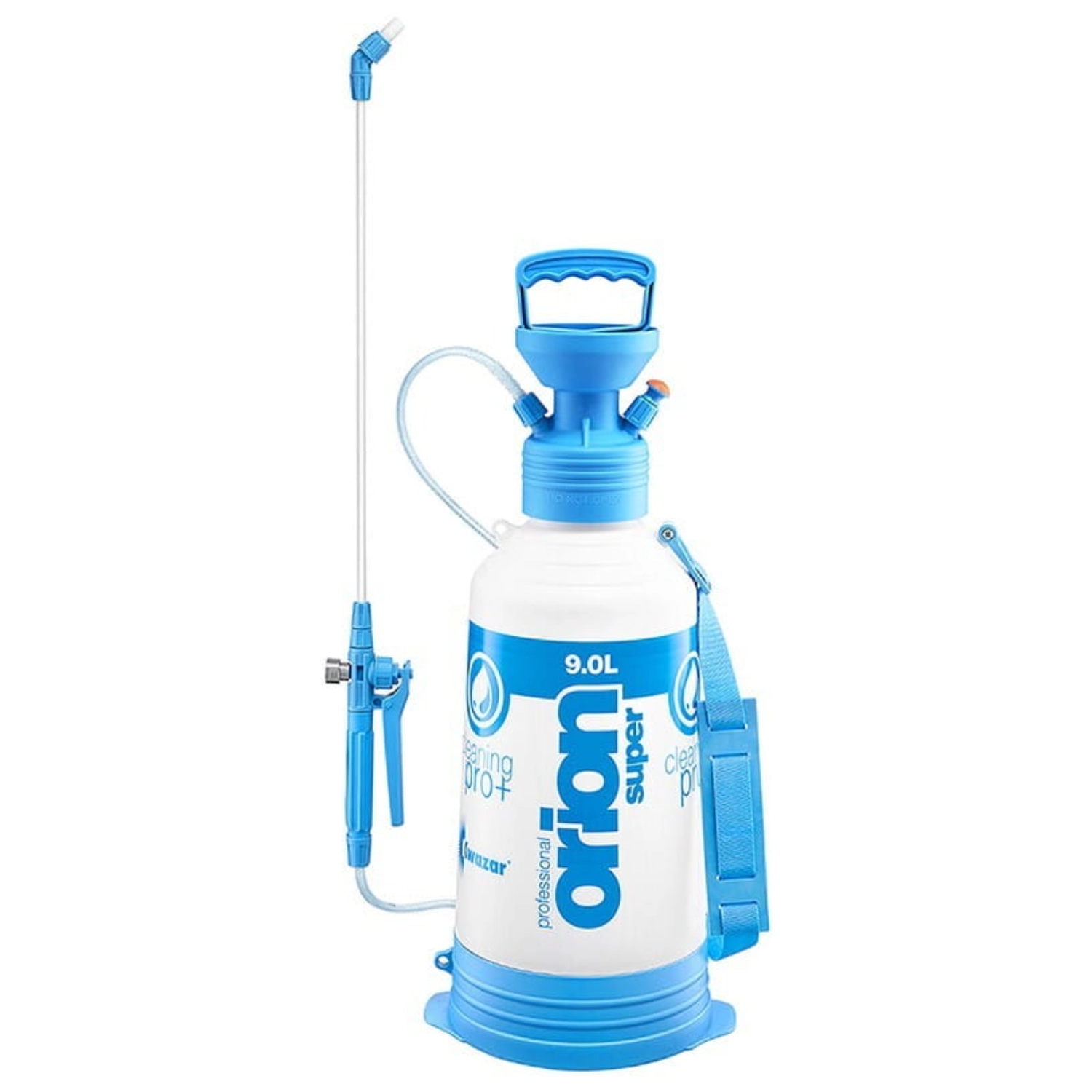 Pressure sprayer 9L FPM with fibreglass lance, compressor coupling and safety valve from Kwazar