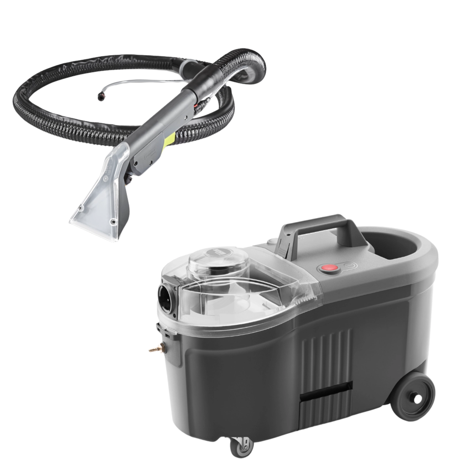 Carpet cleaning machine MASTER PROFI with 9L/7L water tanks and 1410W bypass motor