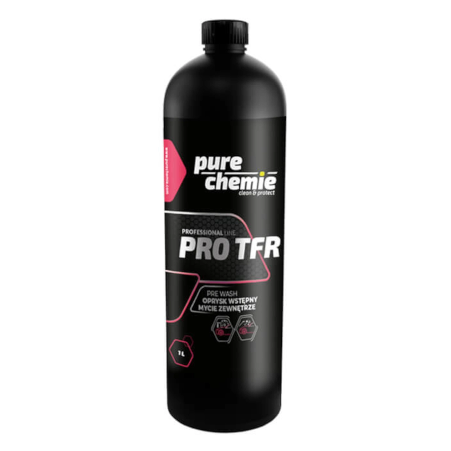 Bottle of Pure Chemie Touchless Pre-Wash Cleaner 1L, highly concentrated and gentle on paint and Ceramic Coating