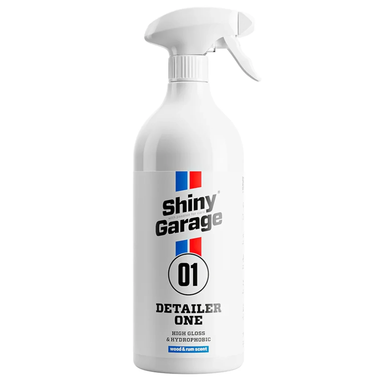 Car Paint Detailer 1L bottle from Shiny Garage with hydrophobic quick gloss effect for car detailing