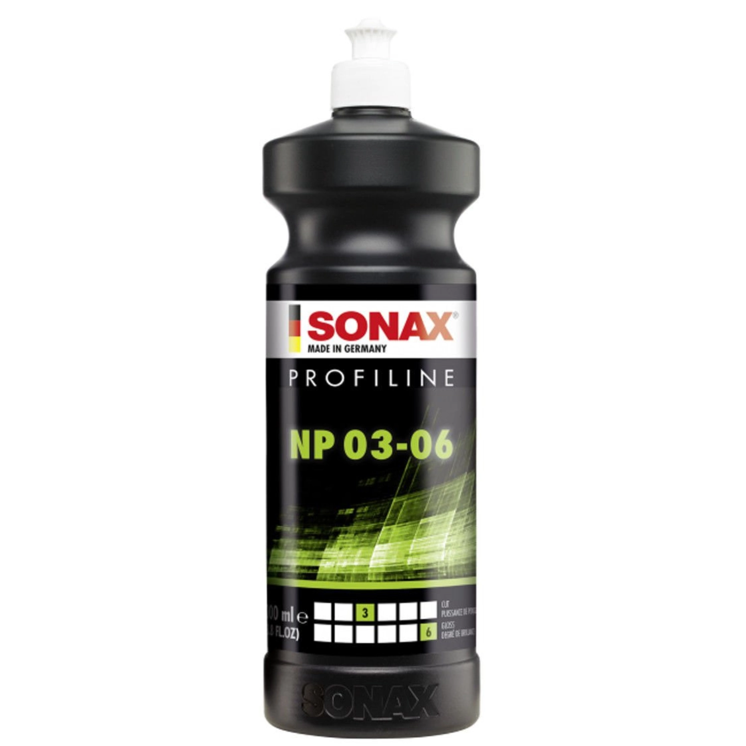Sonax NP 03/06 Polish 1L bottle for single-stage paint correction with cut 3 and gloss 6