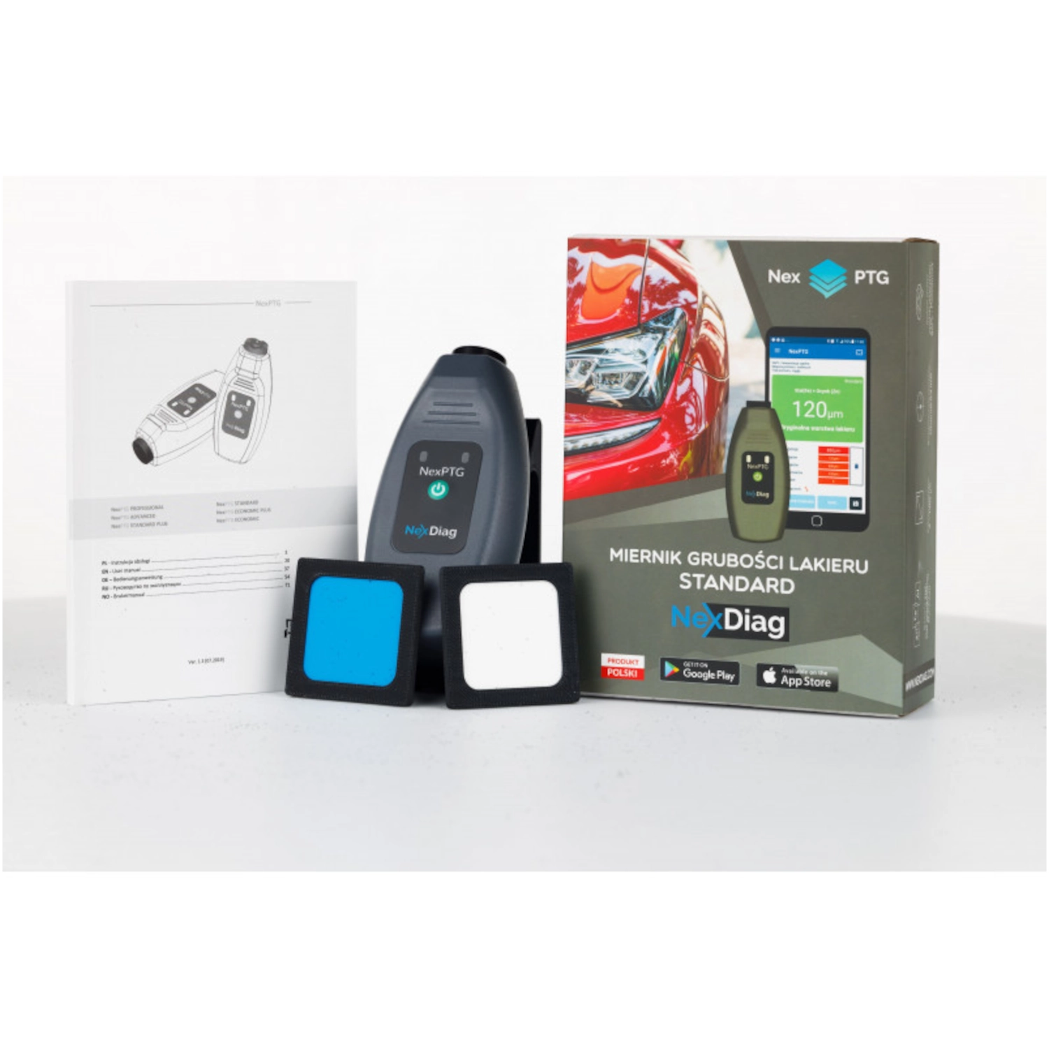 Färgdjupsmätare NexPTG Standard med flat sond och Bluetooth 4.0 från NexDiag