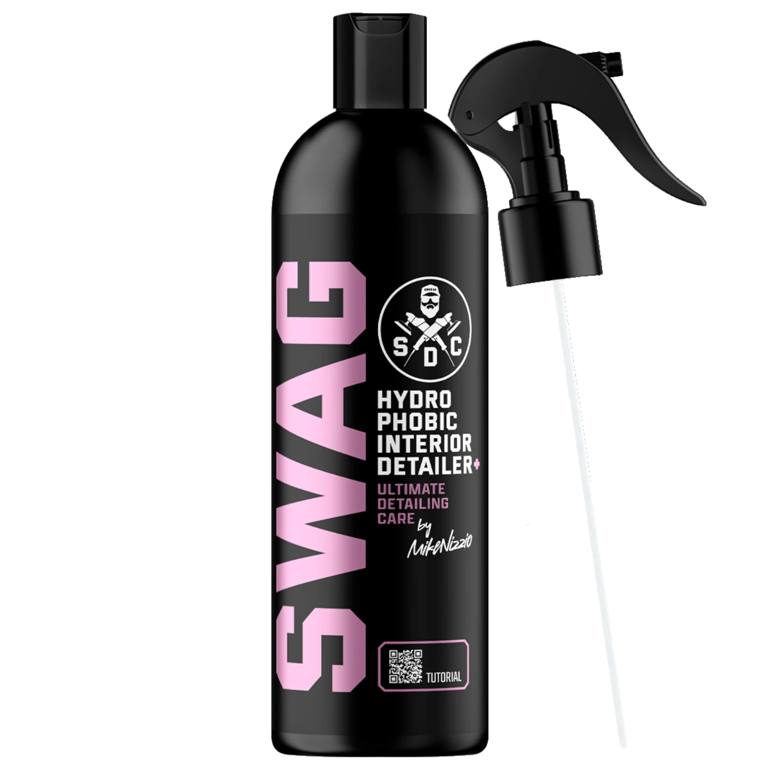 SWAG Interior Detailer Hydrophobic Satin Finish 500ml spray bottle for plastic and rubber interior care