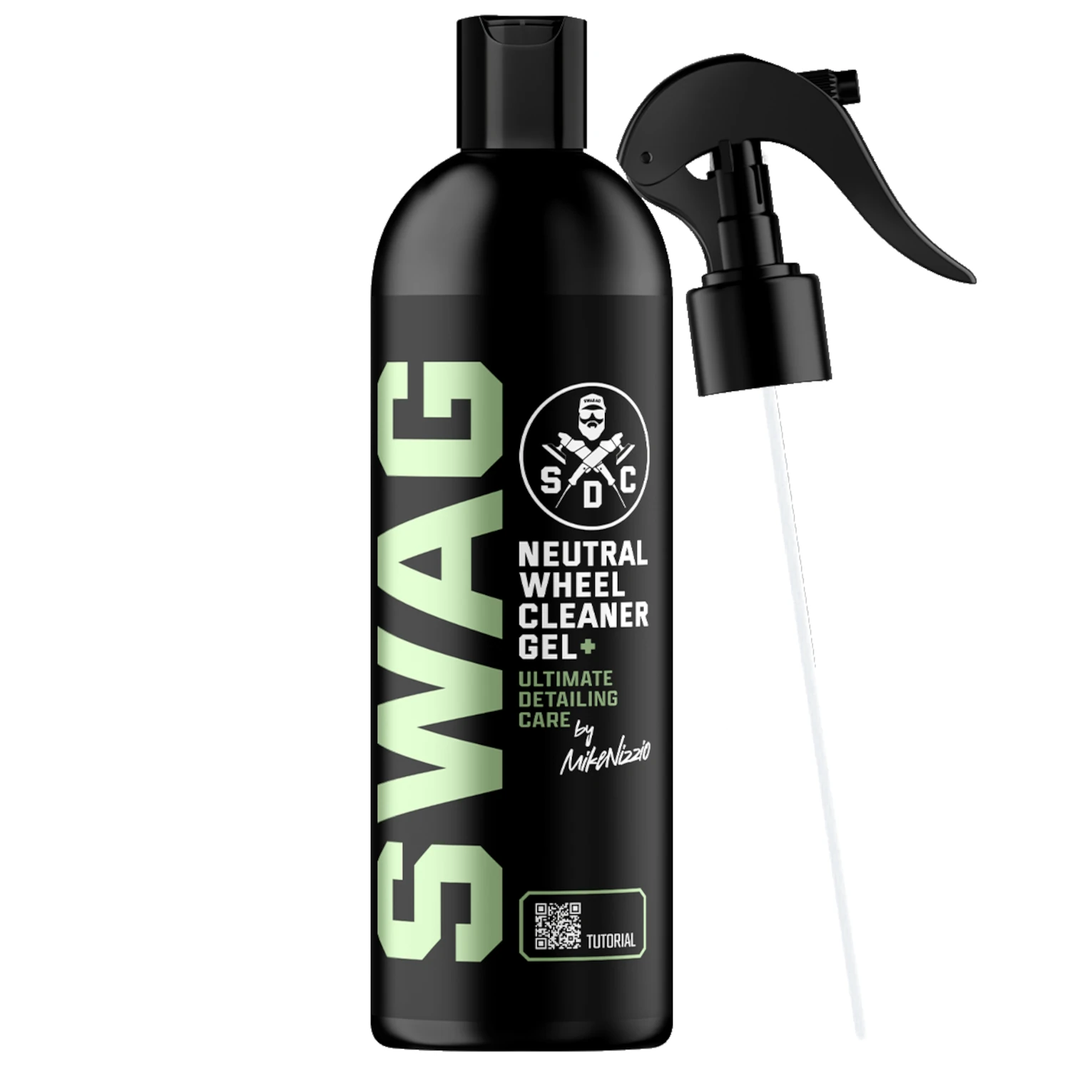 Bottle of SWAG Neutral pH Gel Wheel Cleaner 500ml for brake dust and road grime on wheels