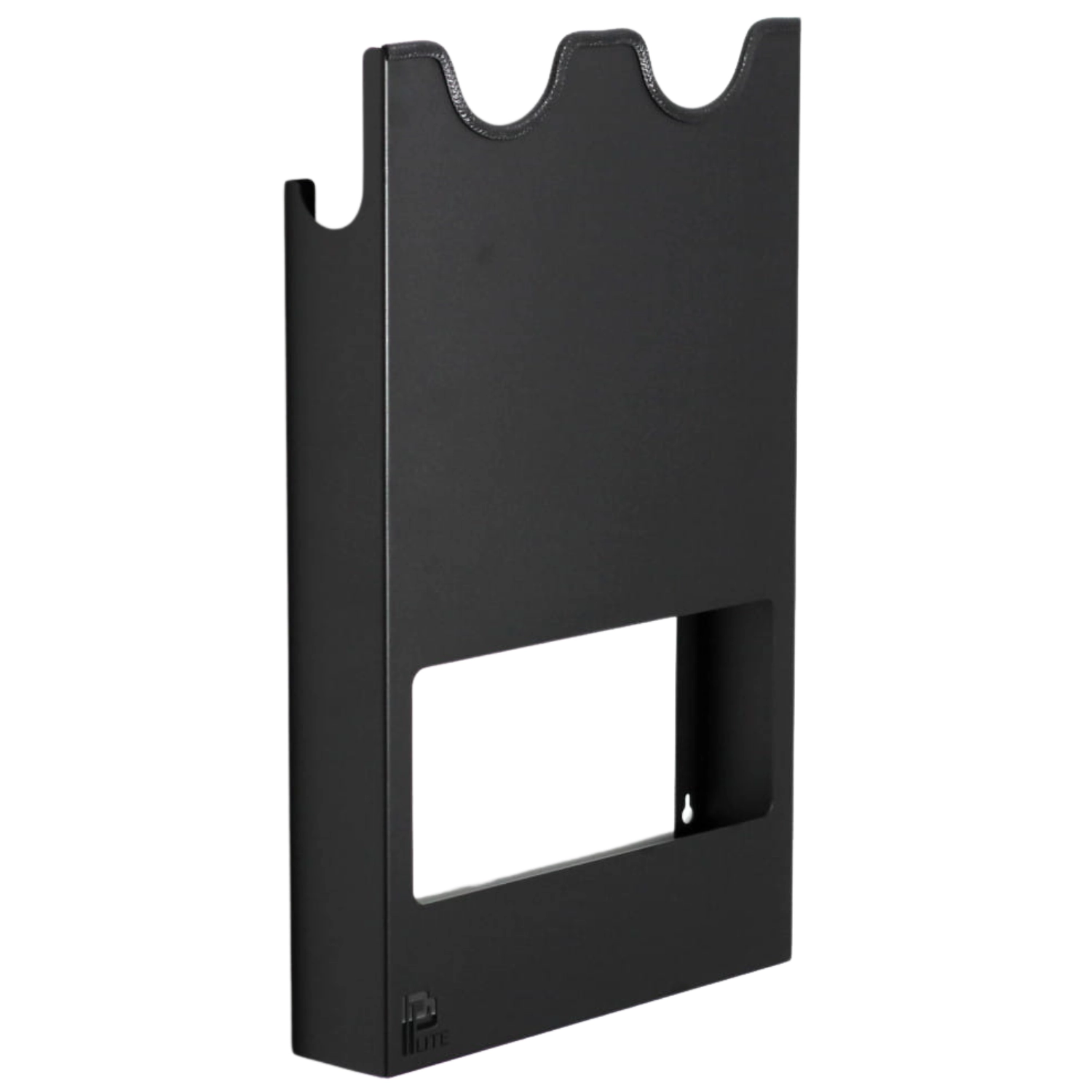 Svart metallhållare för 2-4 polermaskiner med kabelförvaring, Poka Premium 2, 37x60 cm